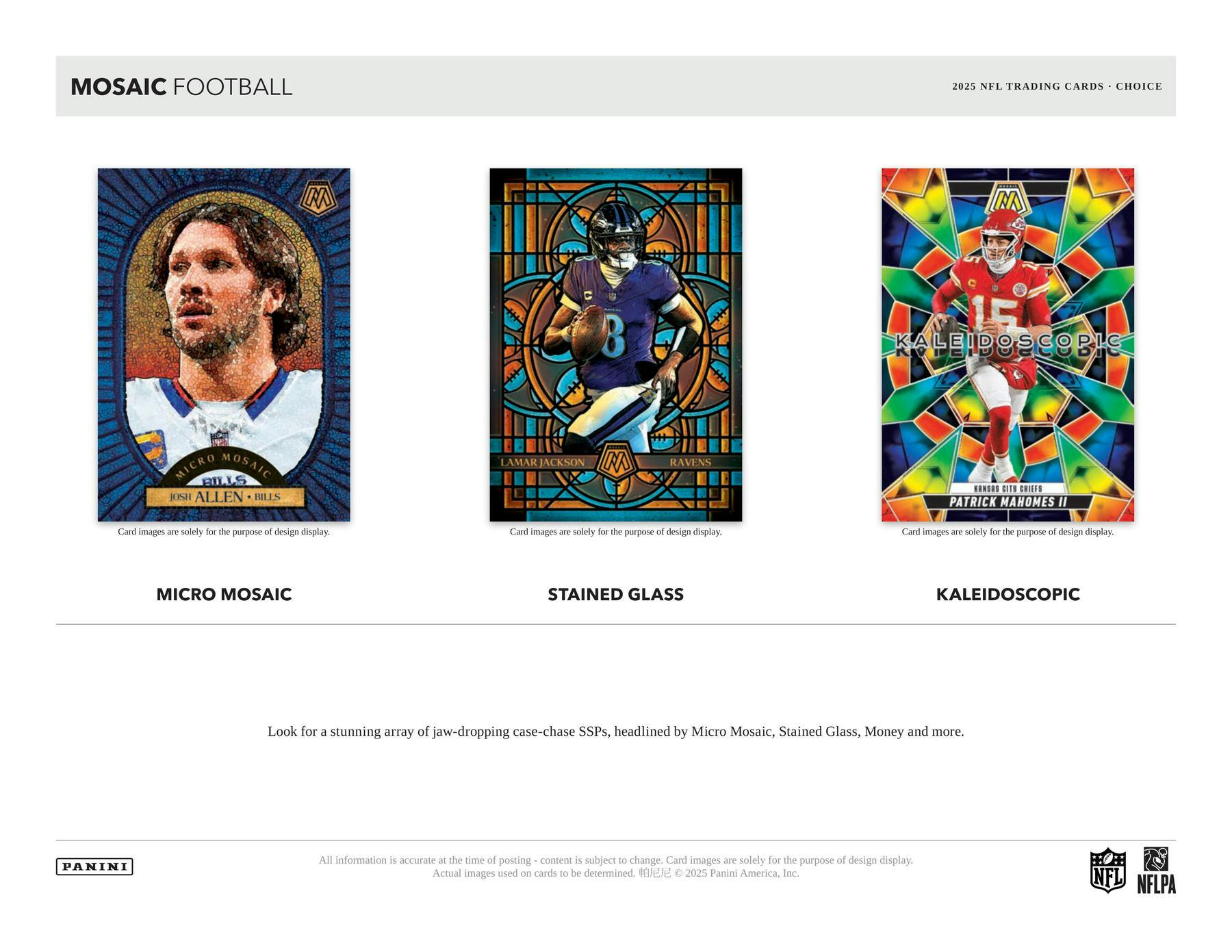 2025 Panini Mosaic Football Choice Box