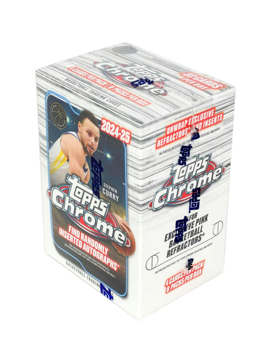 2024-25 Topps Chrome Basketball 8-Pack Blaster Box (6/12)