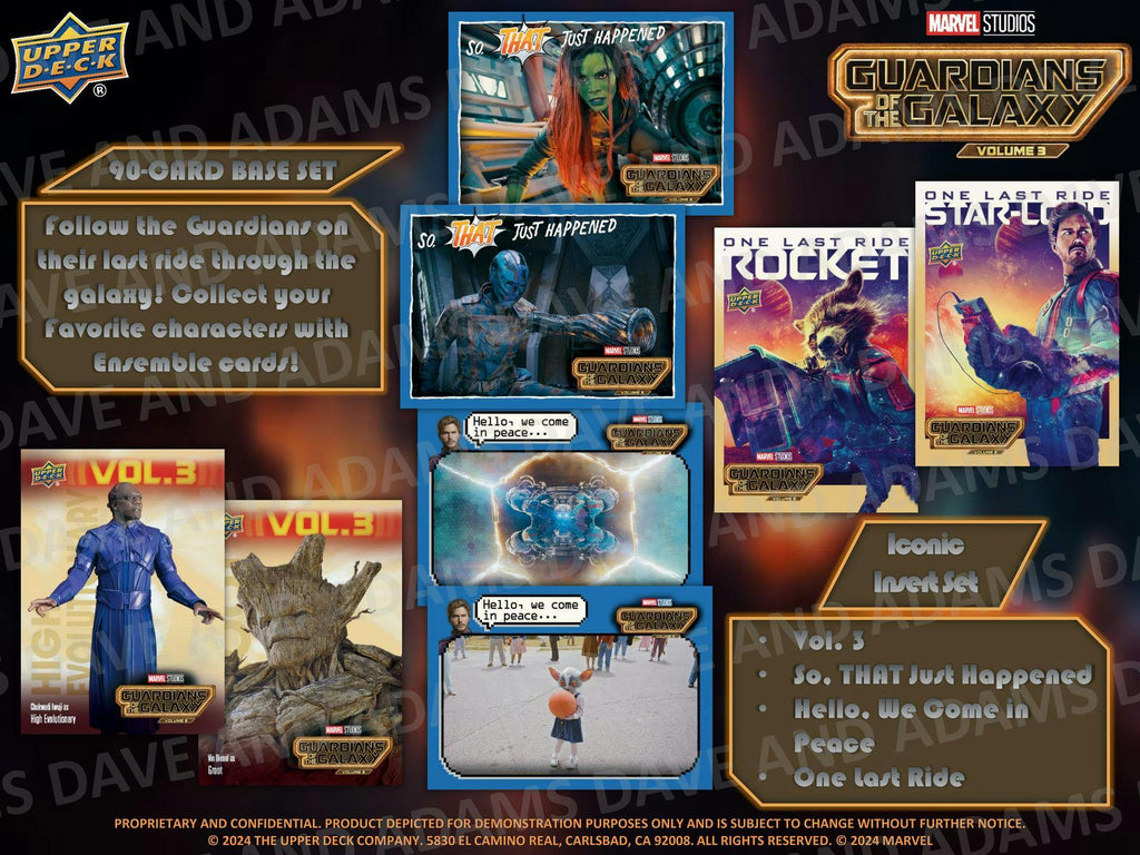 2024 Upper Deck Marvel Studios Guardians of the Galaxy Vol. 3 Hobby Box