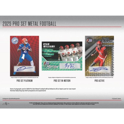 2025 Pro Set Metal Football Hobby Box