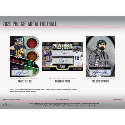 2025 Pro Set Metal Football Hobby Box