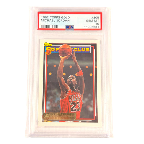 1992 Topps Gold MICHAEL JORDAN #205 PSA 10 (Consignment)