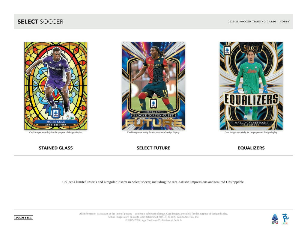 2025-26 Panini Select Serie A Soccer Hobby Box (4/29)