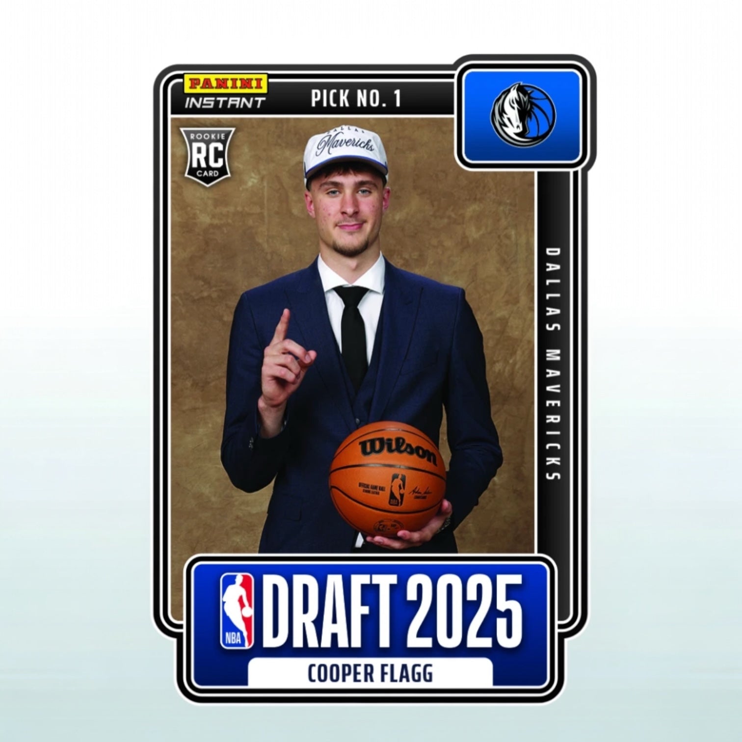 2025-26 Panini Instant NBA Draft Night COOPER FLAGG #1 Base Card