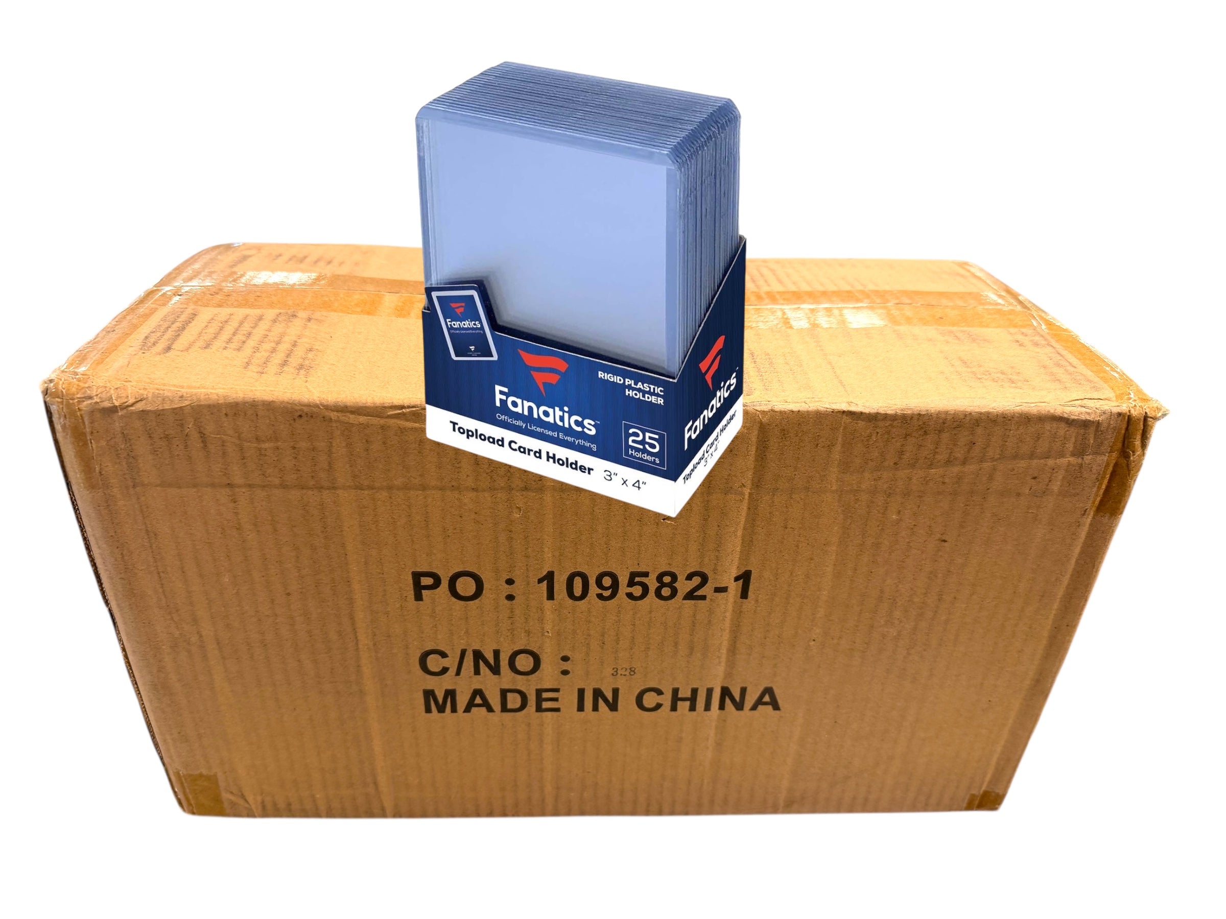 Fanatics 35pt Standard Card Top Loaders (25ct Pack 40 Packs/Case = 1,000 Toploaders)