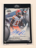 2025 Topps Chrome Black Jalen Royal RC On Card Auto #/299 Chiefs #RAU-JR (SY)