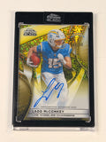 2025 Topps Chrome Black Ladd McConkey Gold Auto /50 Chargers (SY)