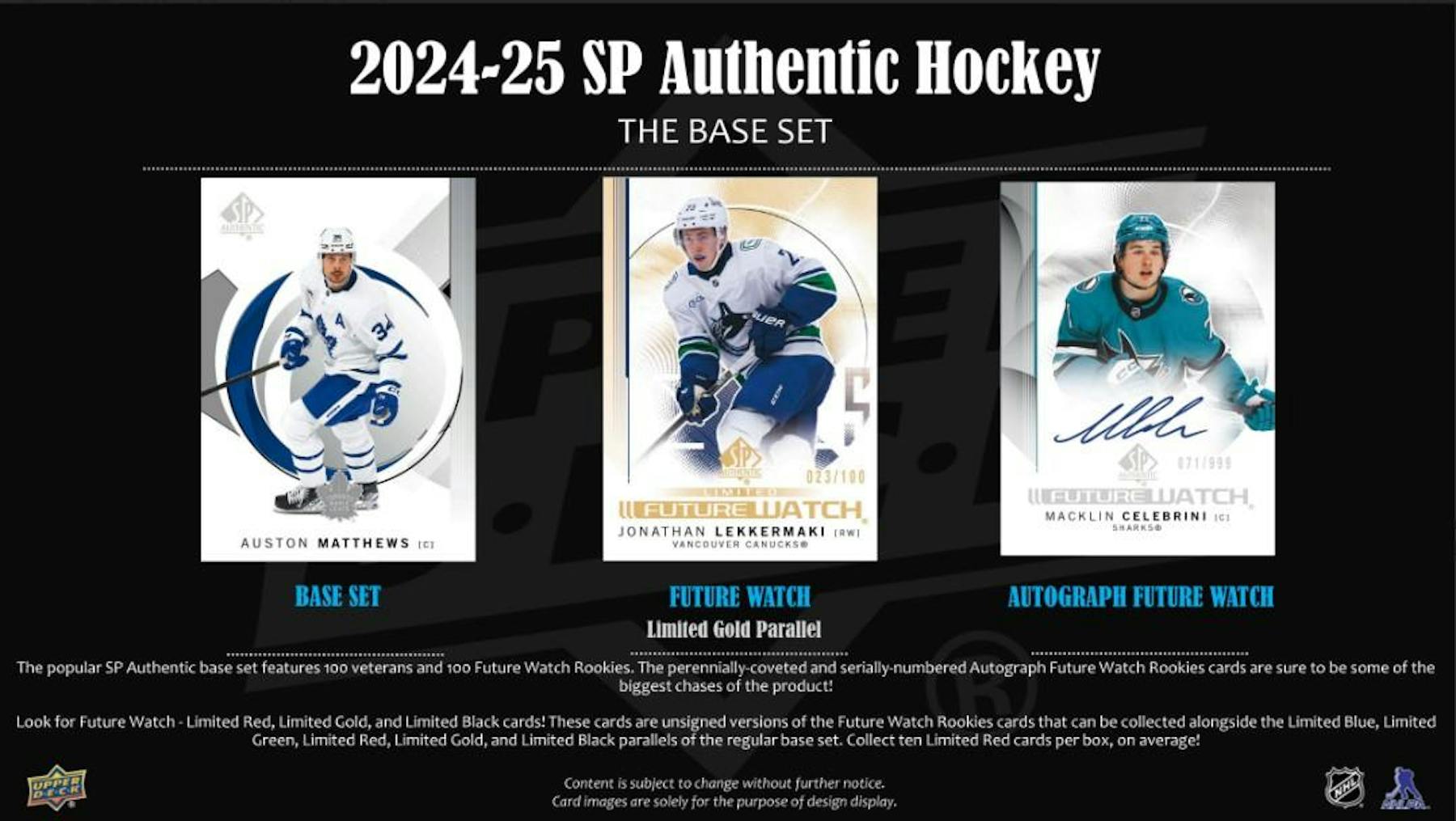 2024-25 Upper Deck SP Authentic Hockey Hobby Box (7/30)