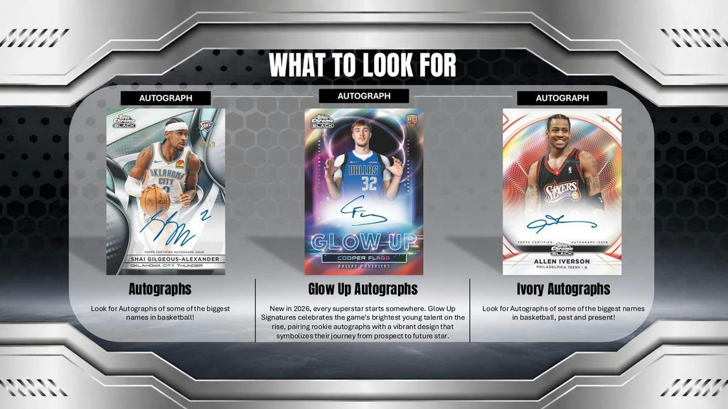 2025-26 Topps Chrome Black Basketball Hobby Box (Presell 8/27)