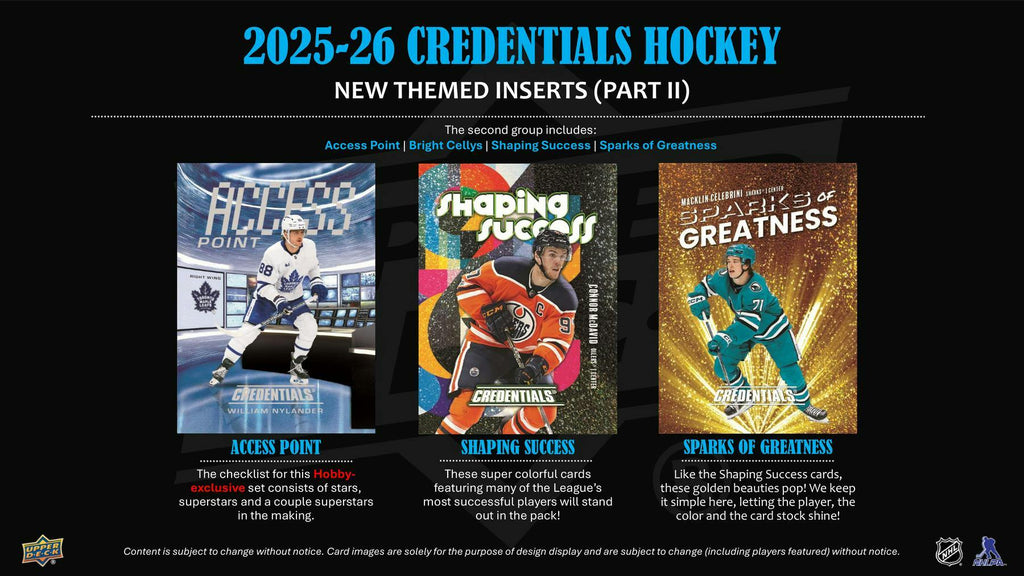 2025-26 Upper Deck Credentials Hockey Hobby