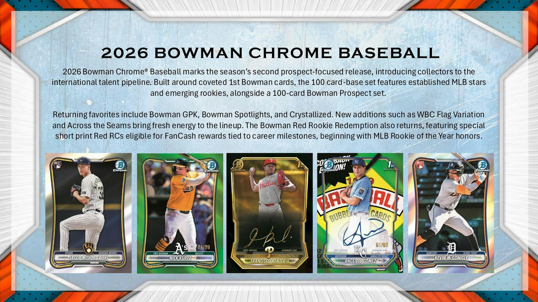2026 Bowman Chrome Baseball Hobby 12-Box Case (Presell 9/9)
