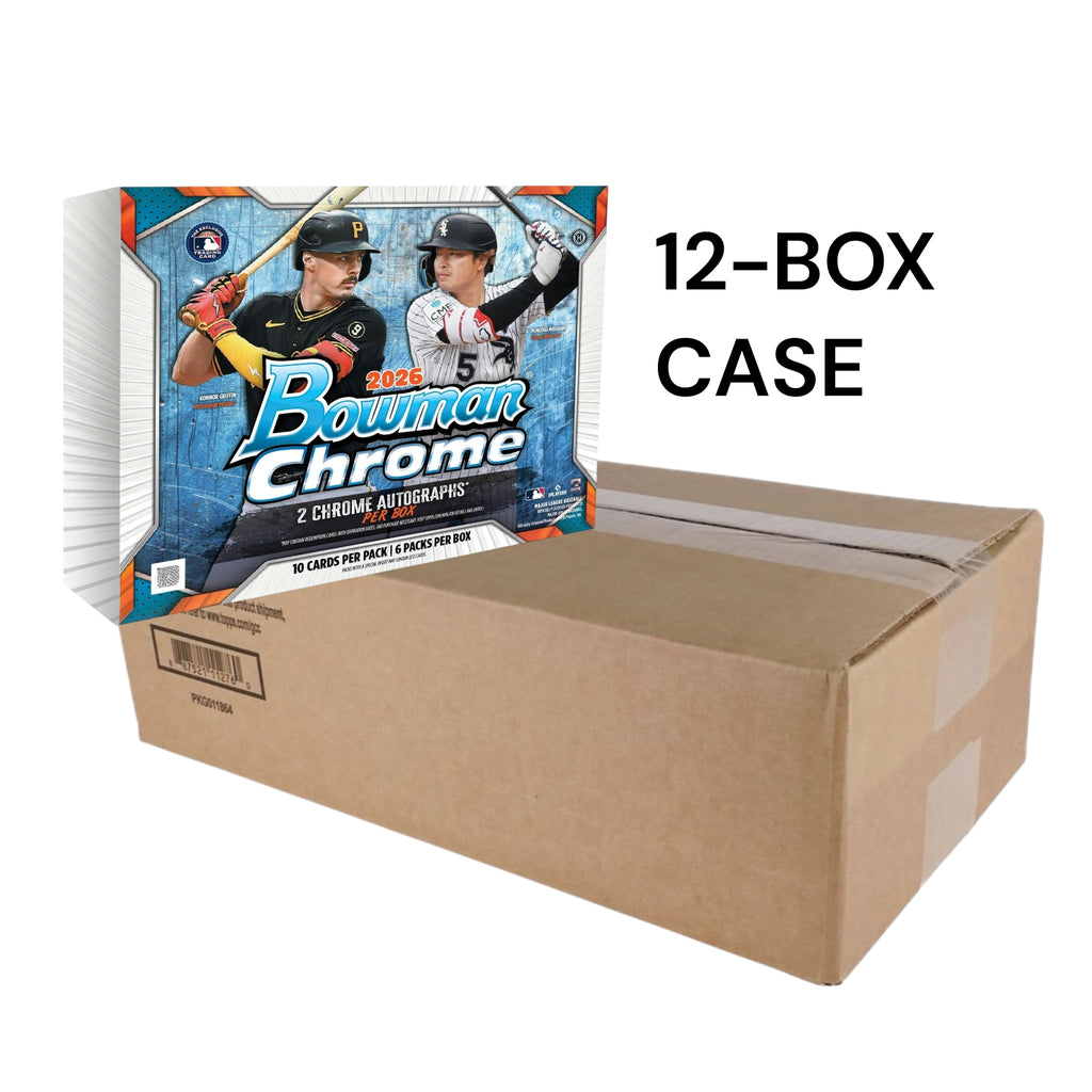 2026 Bowman Chrome Baseball Hobby 12-Box Case (Presell 9/9)