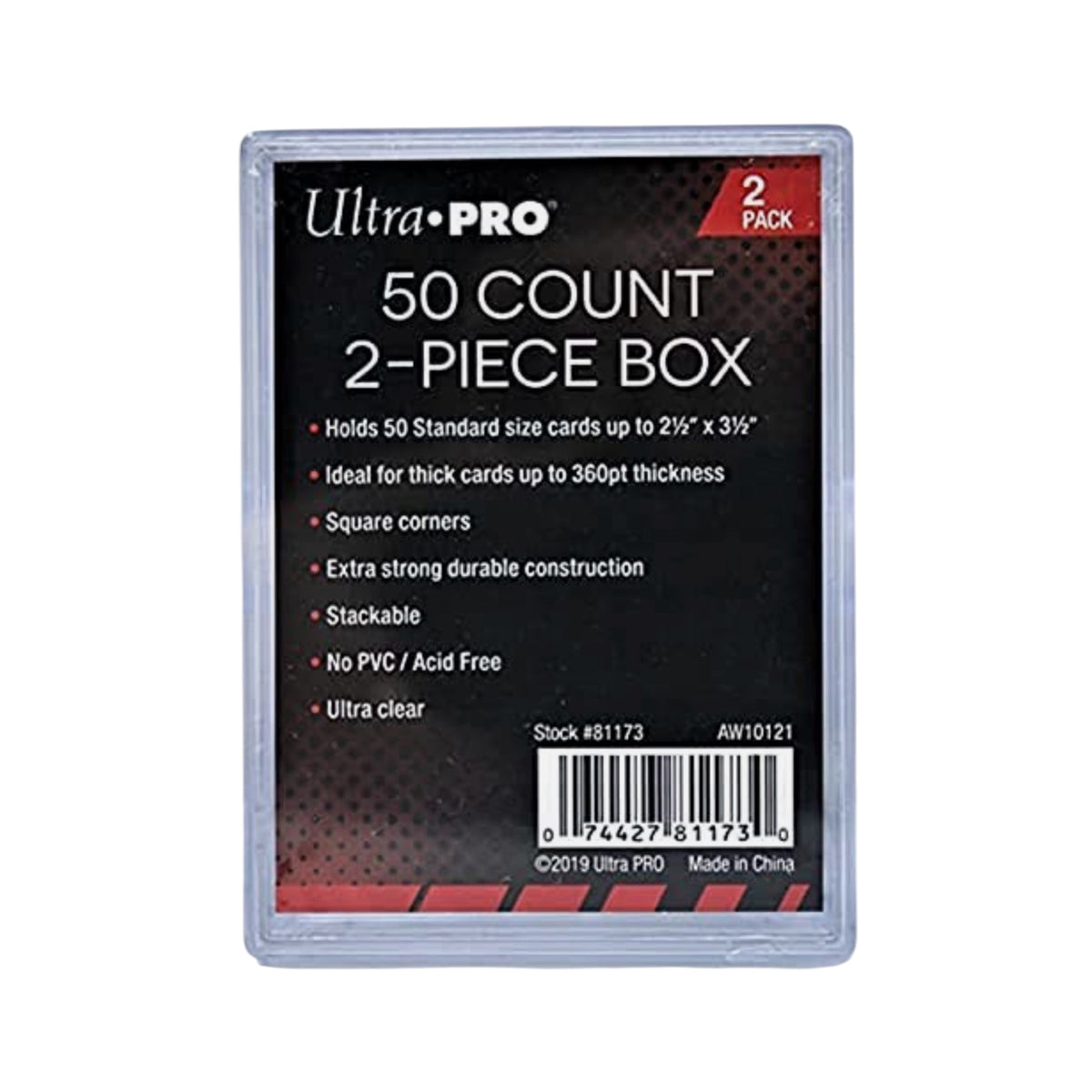 Ultra Pro 50 Count 2-Piece Ultimate Collection Card Box (One Box)