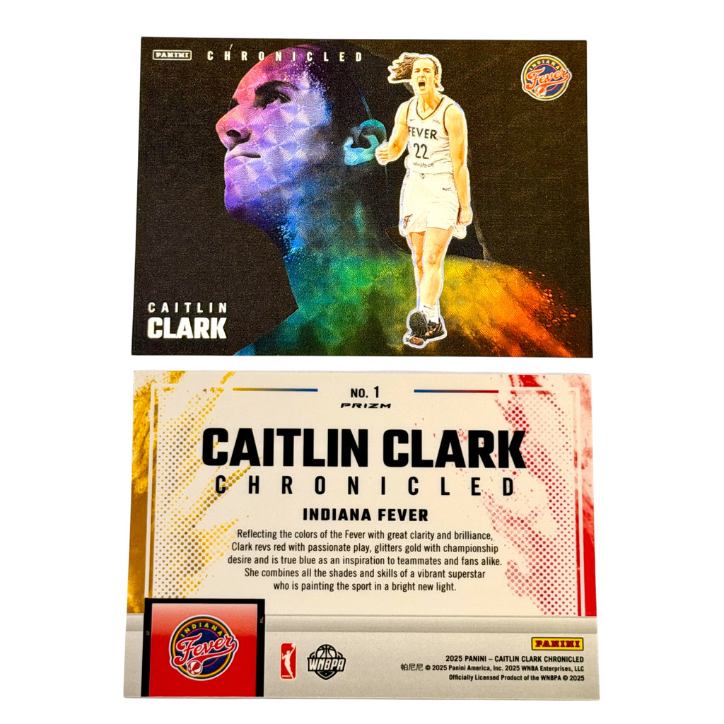 2025 Panini Caitlin Clark Chronicled #1 Color Blast SSP Indiana Fever