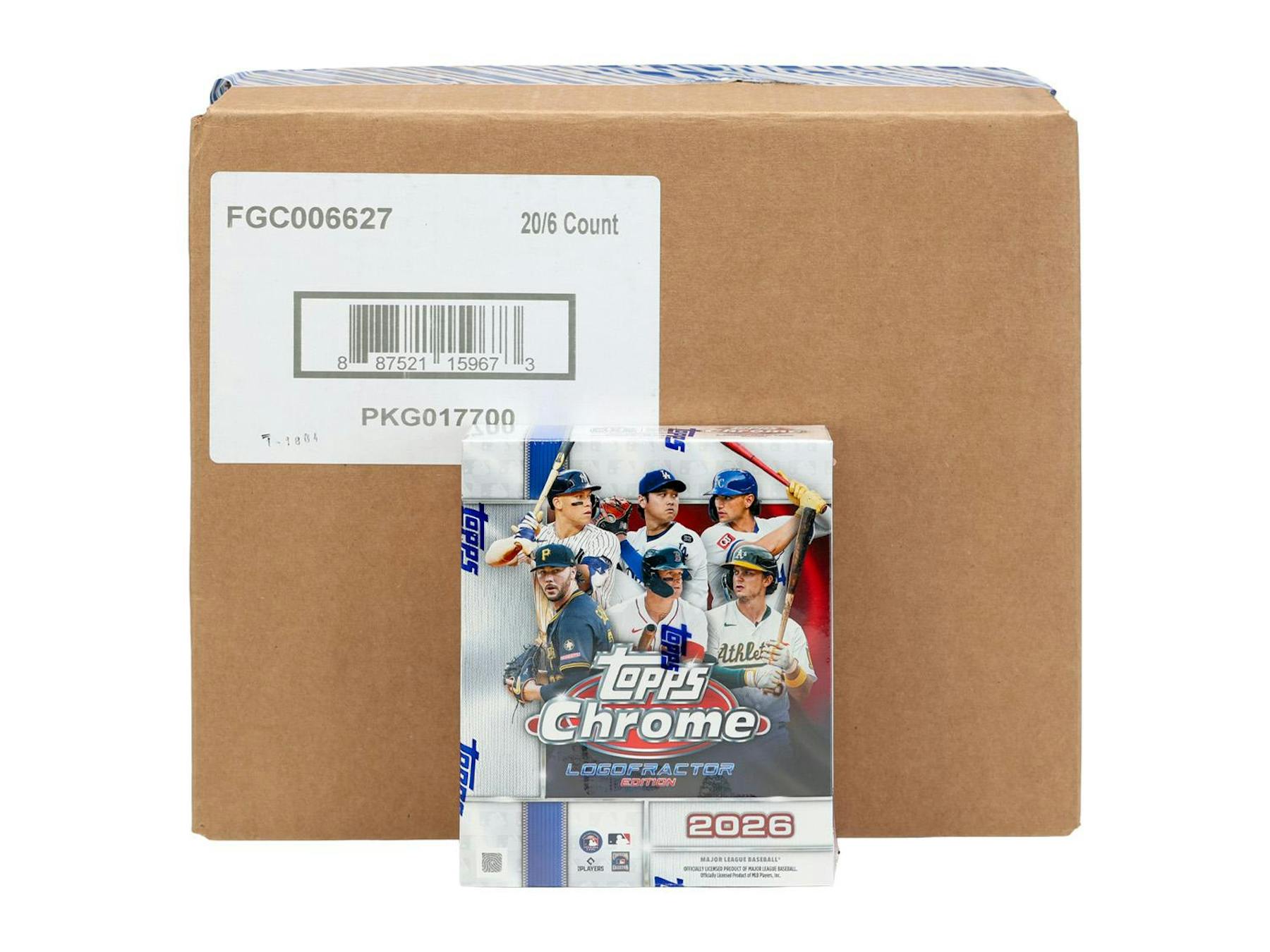 2026 Topps Chrome Baseball Logofractor Edition 20-Box Case