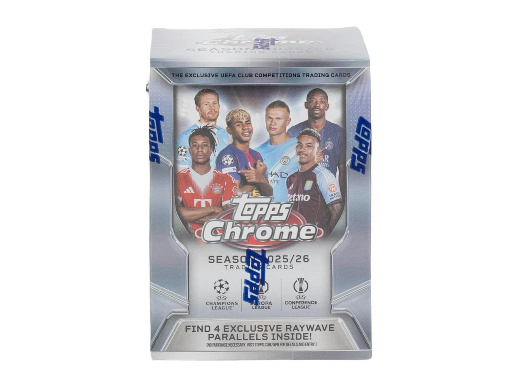 2025-26 Topps Chrome UEFA Club Competitions Soccer Blaster Box (5/7)