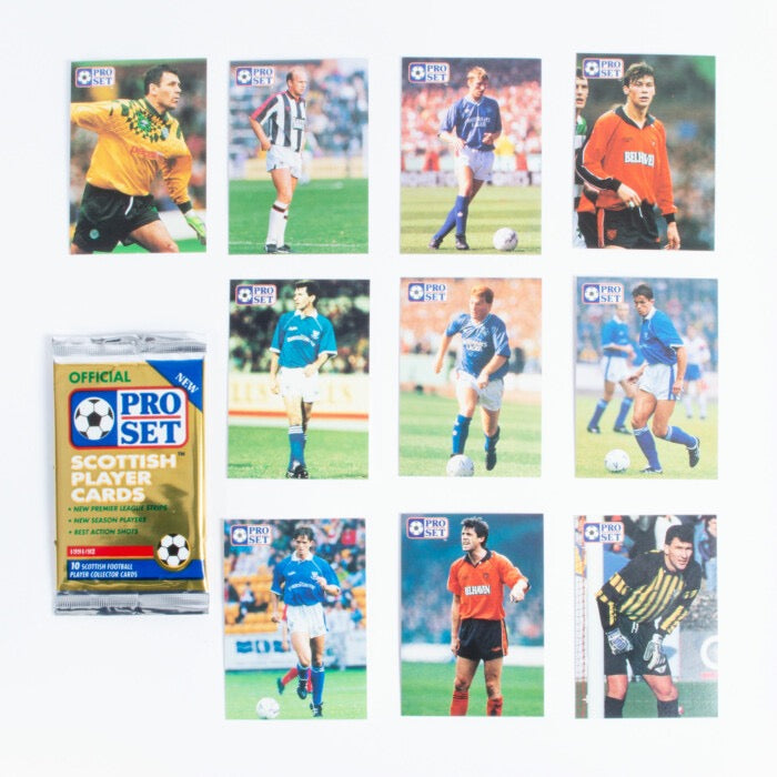 1991-92 Pro Set Scottish Football Player Collector Cards 10-Card Pack