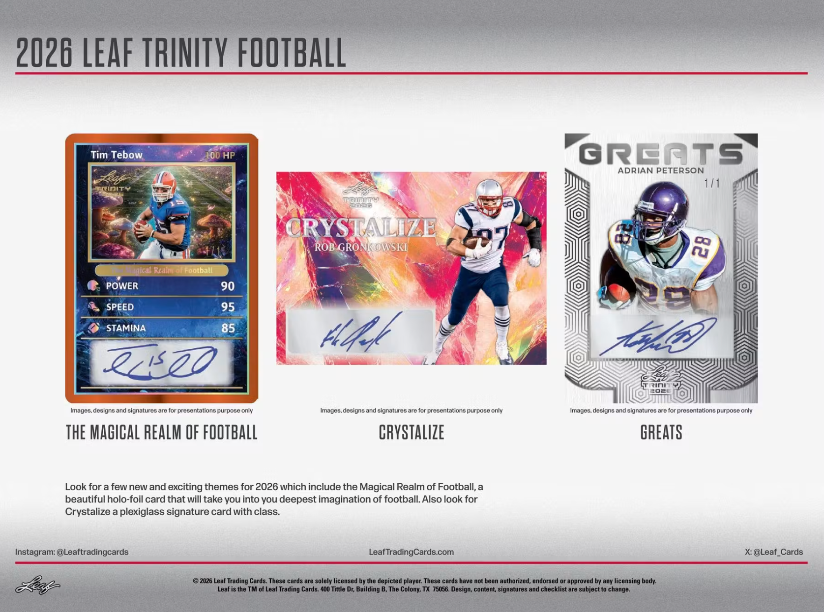 2026 Leaf Trinity Football Hobby Box