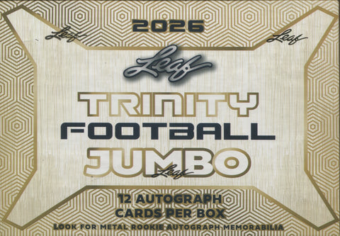 2026 Leaf Trinity Football Hobby Jumbo Box