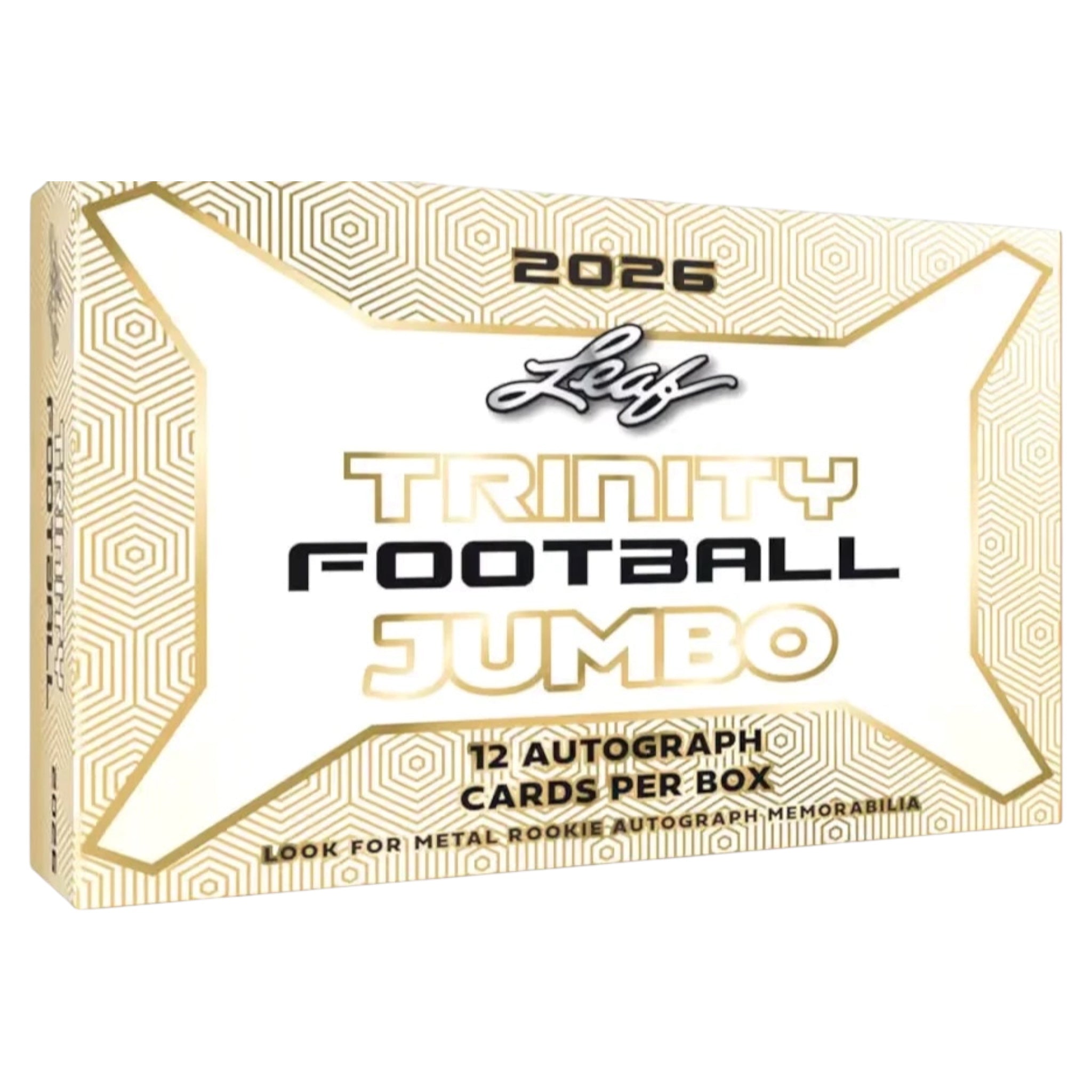 2026 Leaf Trinity Football Hobby Jumbo Box