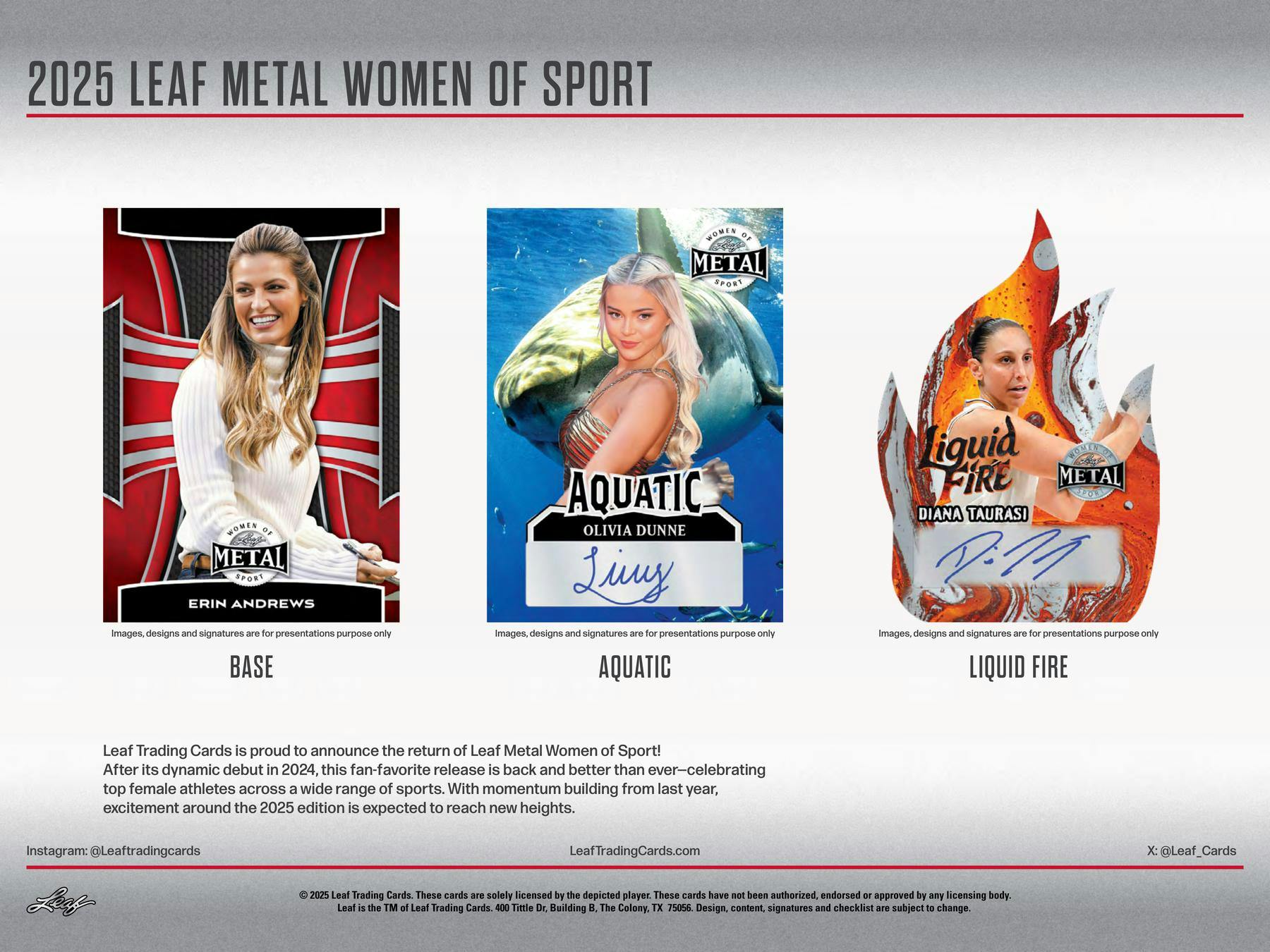 2025 Leaf Metal Women of Sport Hobby Box (11/28)