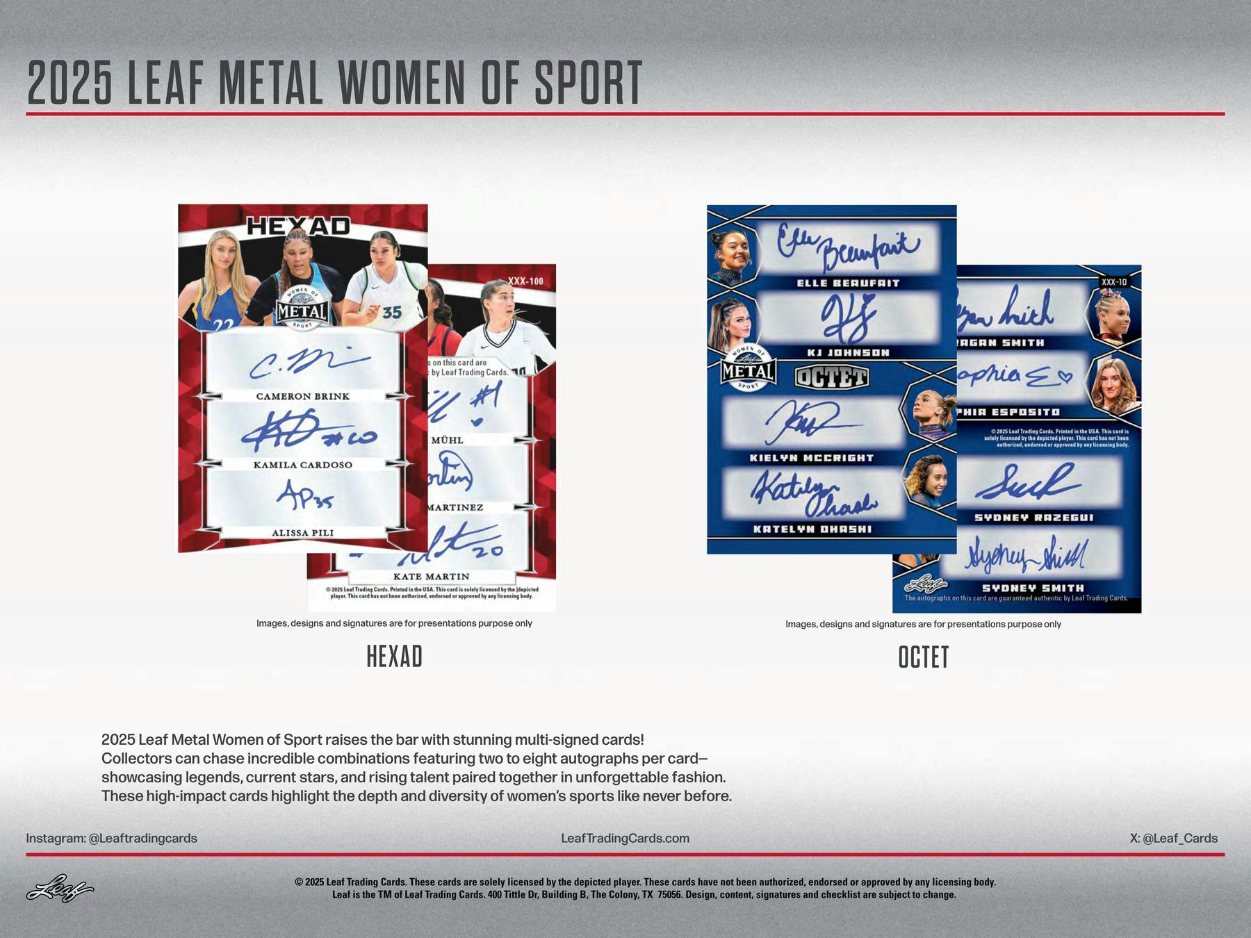 2025 Leaf Metal Women of Sport Hobby Box (11/28)