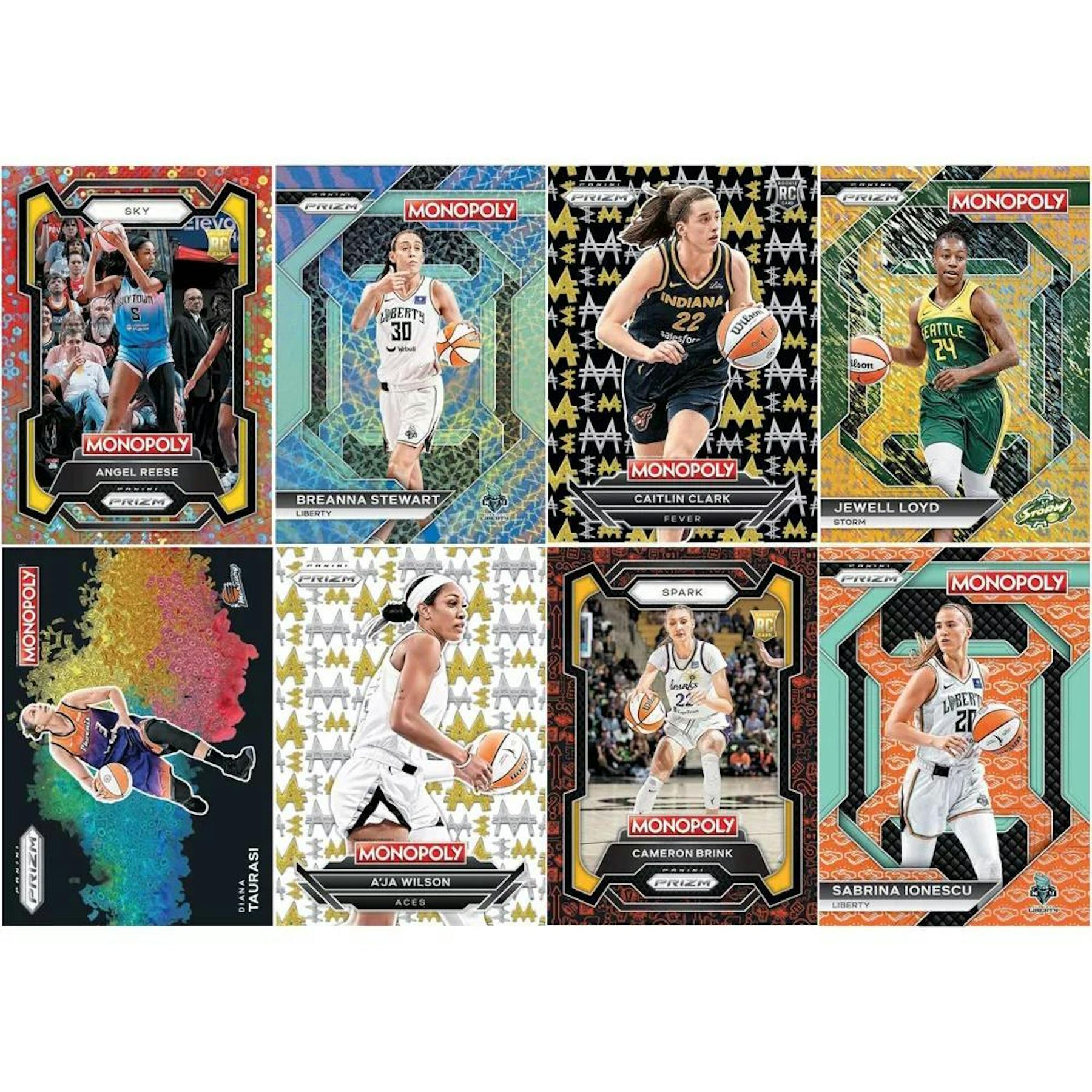 2024 Panini Prizm Monopoly WNBA Basketball iCollect Blaster Box (Millionaire White!) (10/16/24)