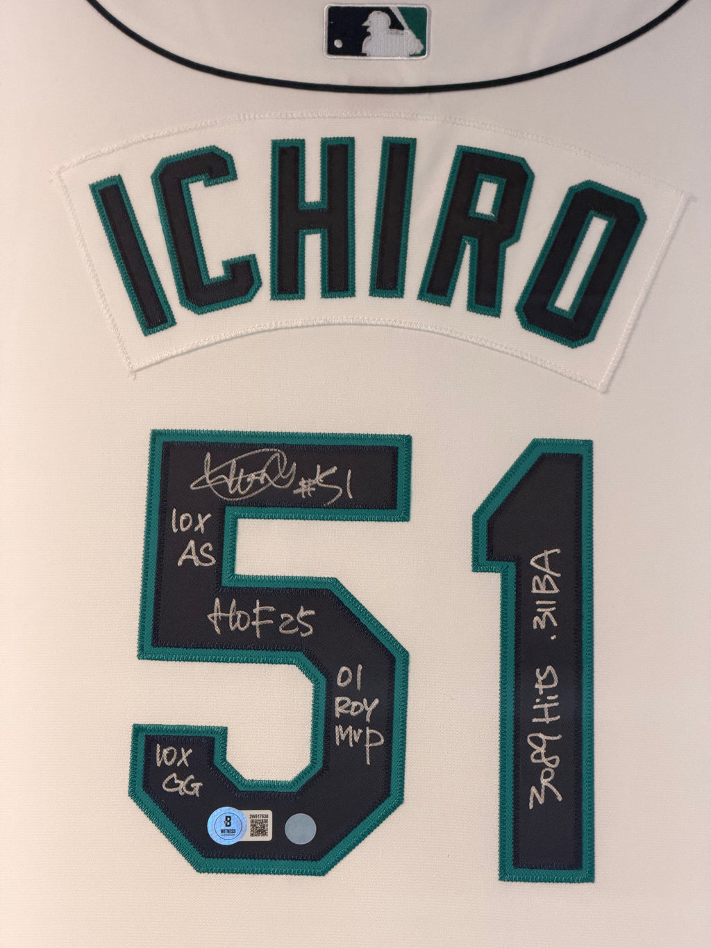 Ichiro Suzuki Autographed & 6x Inscribed 2001 Seattle All-Star Game Framed Jersey – Beckett Authenticated