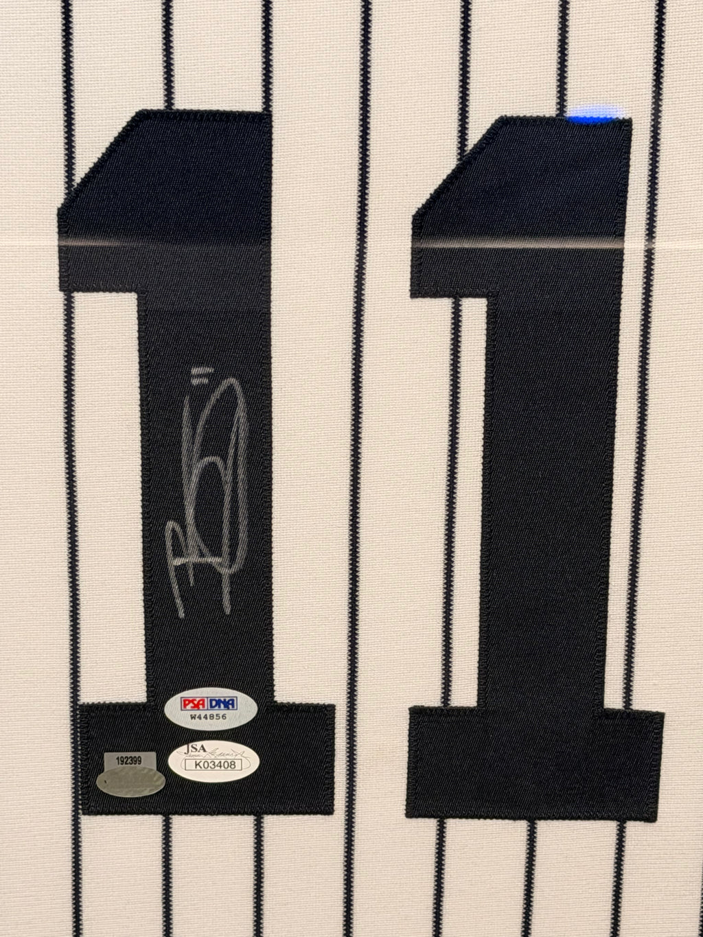 Brett Gardner Autographed New York Yankees #11 Professionally Framed Jersey – PSA/DNA & JSA