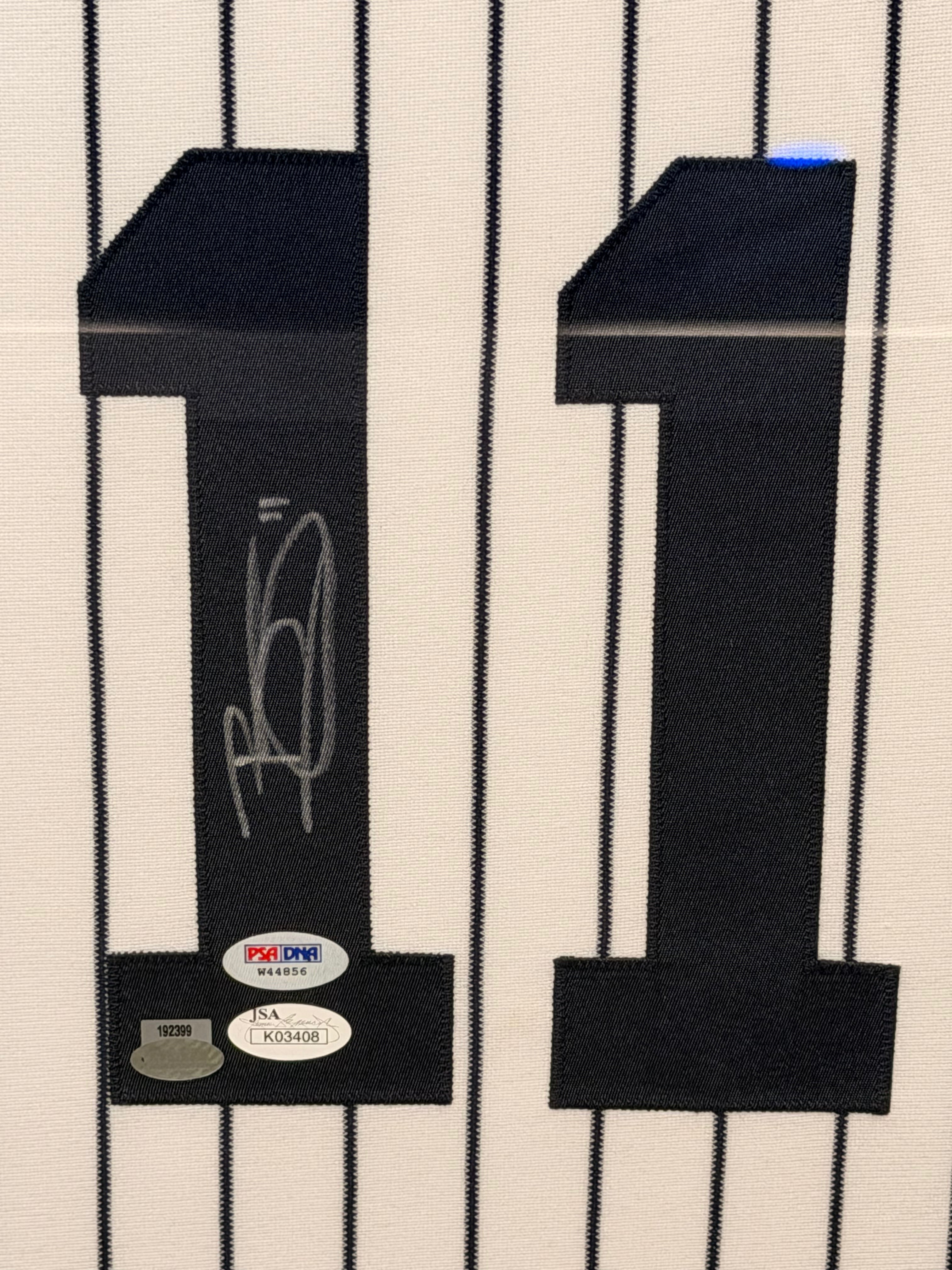 Brett Gardner Autographed New York Yankees #11 Professionally Framed Jersey – PSA/DNA & JSA