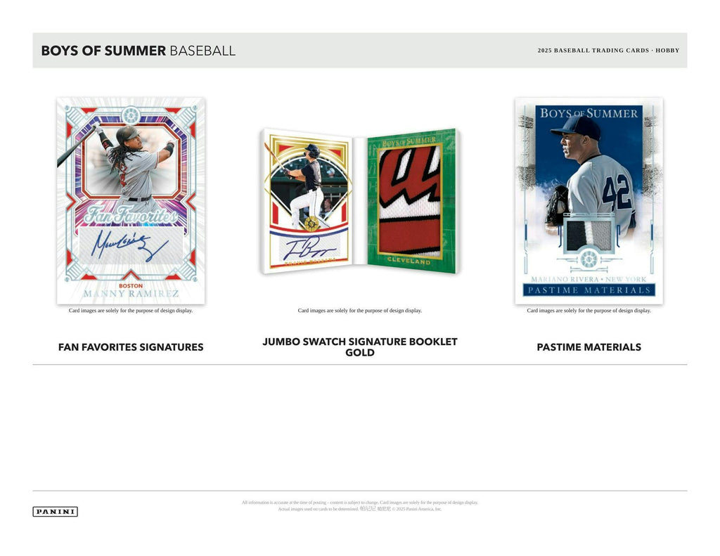 2025 Panini Boys of Summer Baseball Hobby Box (8/27)