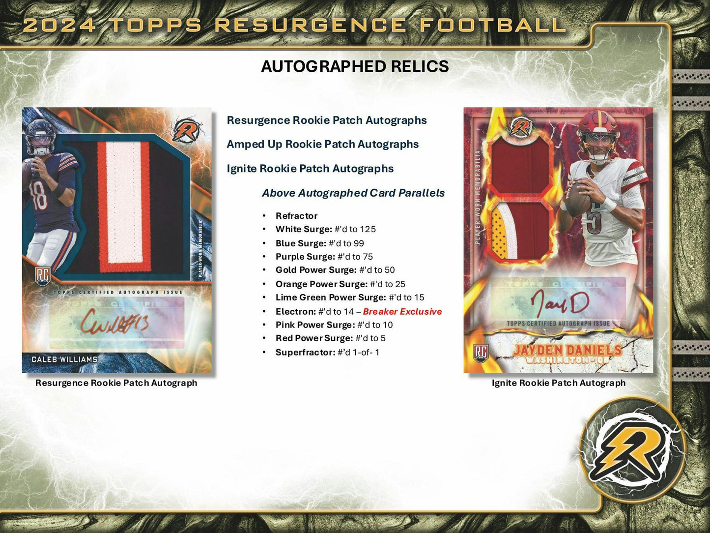 2024 Topps Resurgence Football Hobby Pack (5/9)