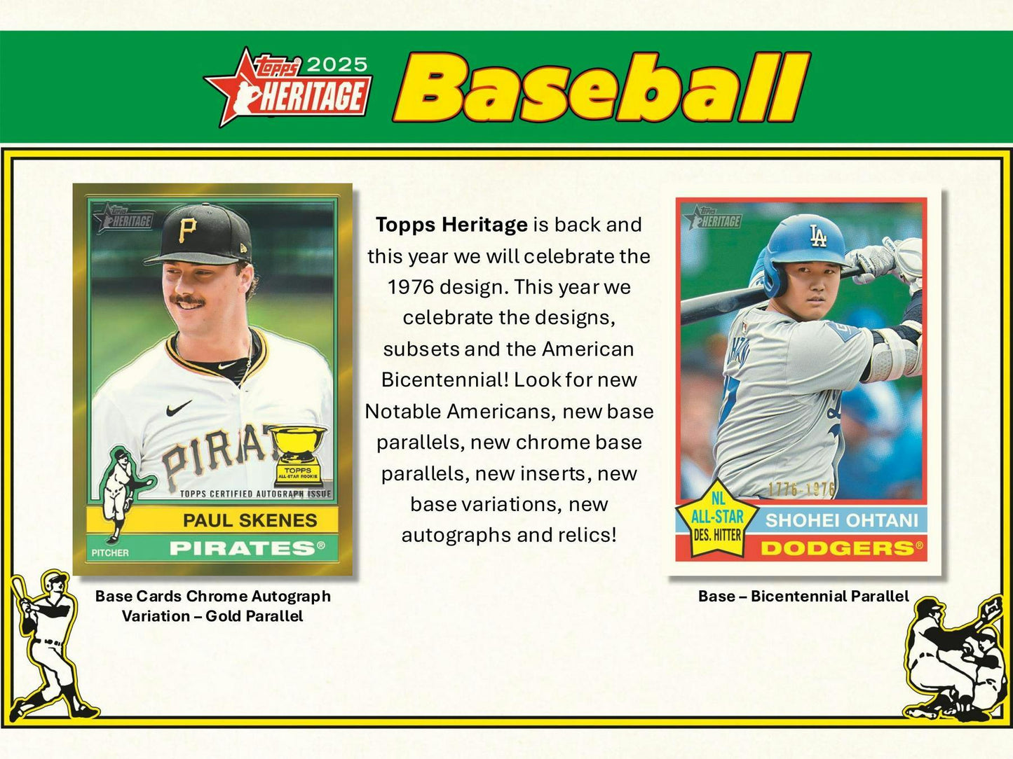 2025 Topps Heritage Baseball 8-Pack Blaster Box (4/23)