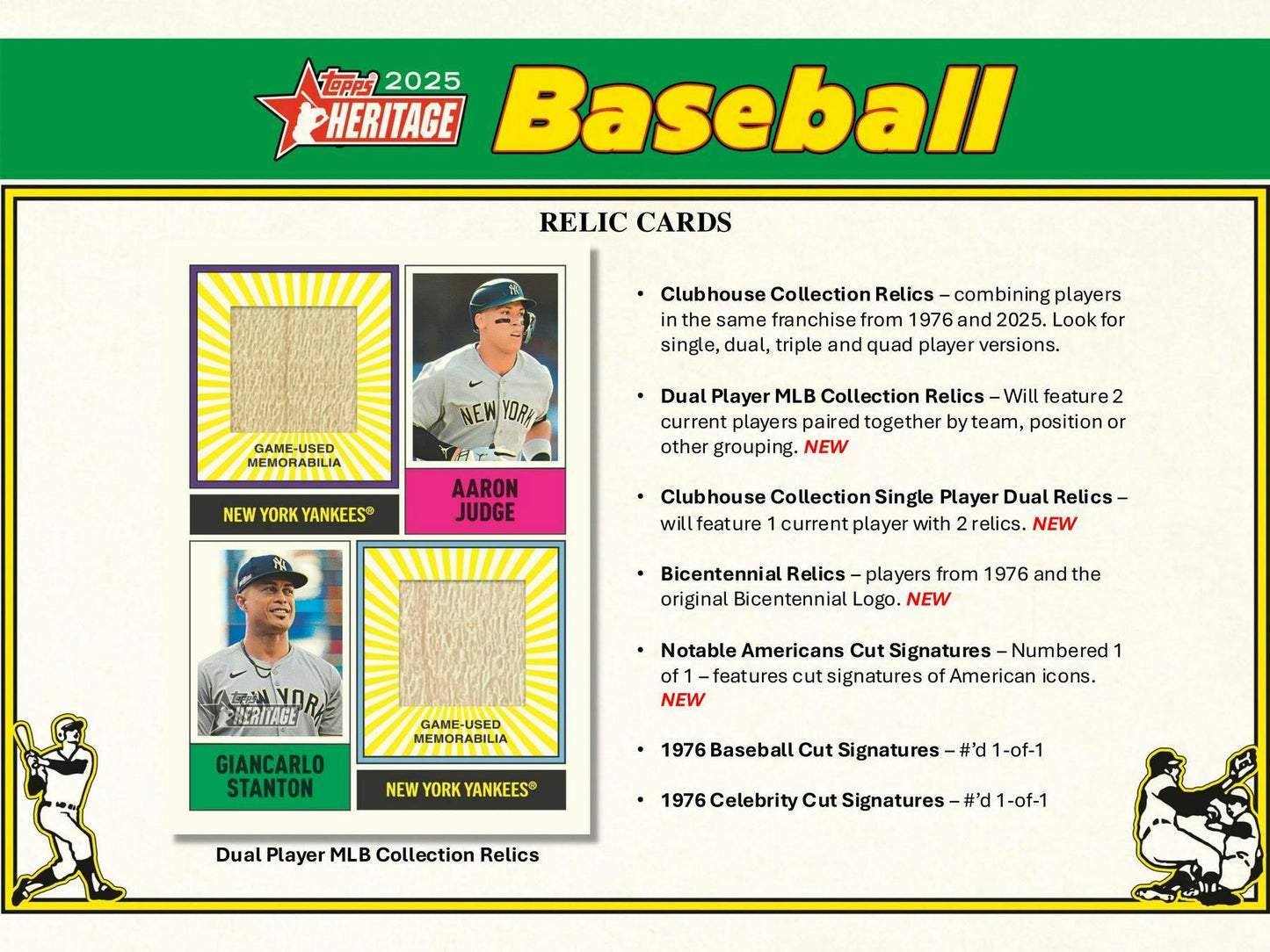 2025 Topps Heritage Baseball 8-Pack Blaster Box (4/23)