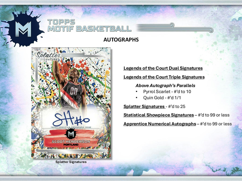 2023-24 Topps Motif Basketball Hobby Box (4/25)