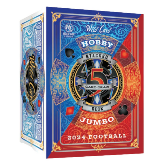 2024 Wild Card 5 Card Draw Stacked Football Jumbo Hobby Box