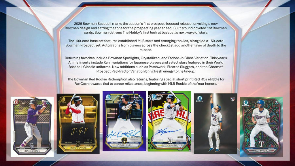 2026 Bowman Baseball Blaster Box (5/13)