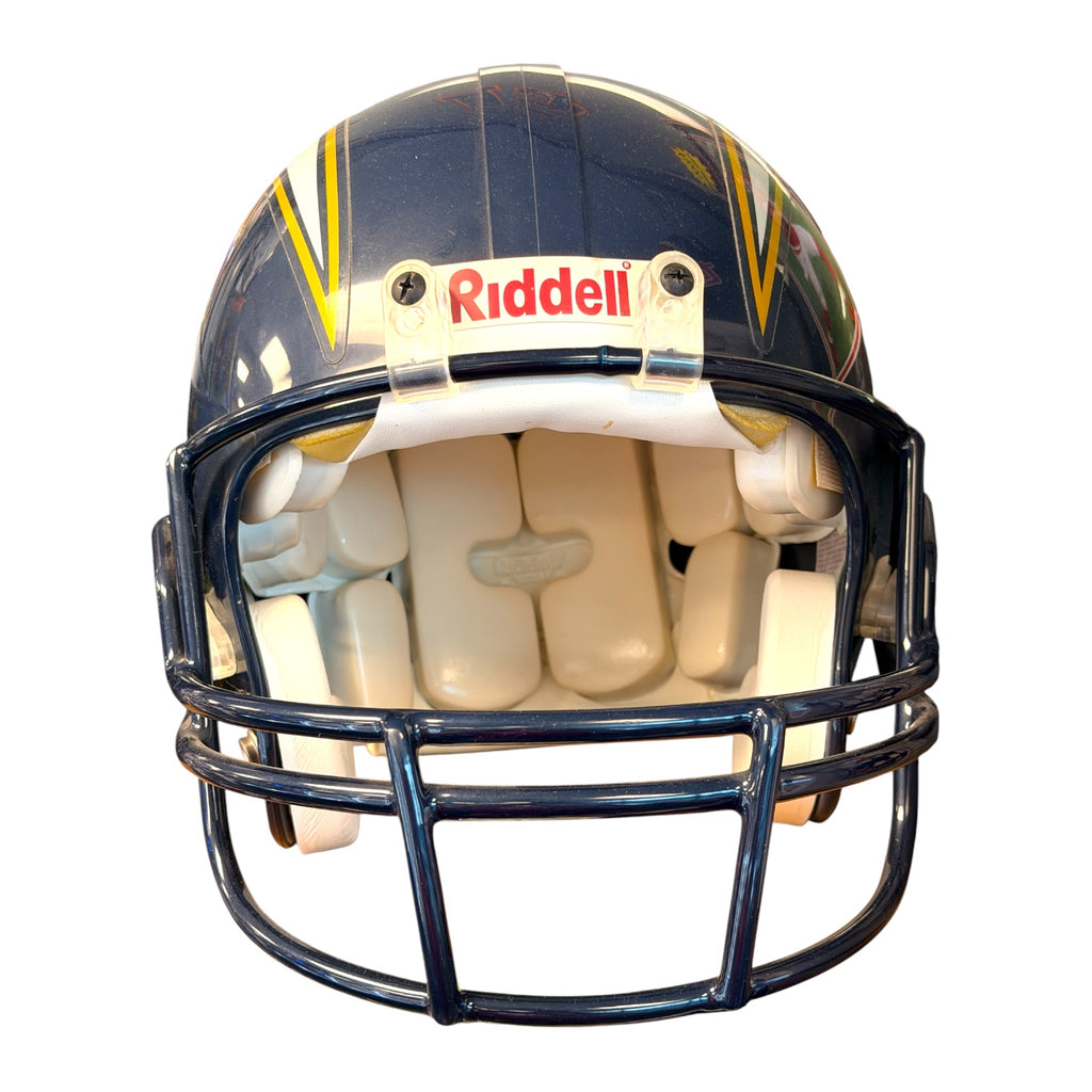 Junior Seau Autographed Chargers Full Size Authentic Helmet w/ BAS COA