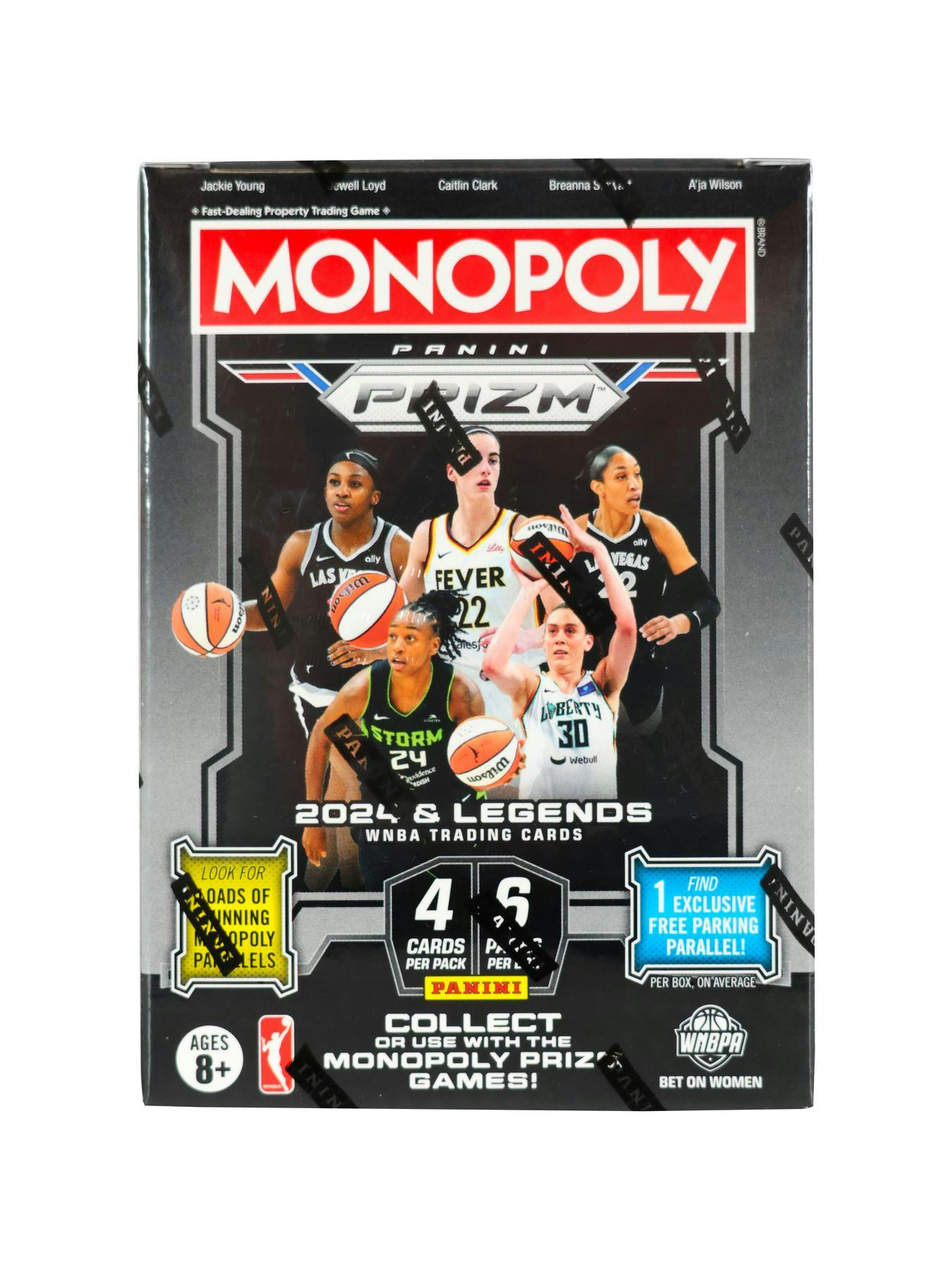 2024 Panini Prizm Monopoly WNBA Basketball iCollect Blaster Box (Millionaire White!) (10/16/24)