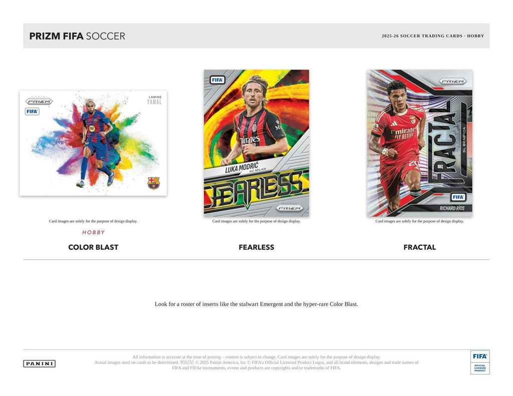 2025-26 Panini Prizm FIFA Soccer Hobby Box