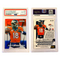 2014 PANINI PRIZM #58 PEYTON MANNING RED/WHITE/BLUE PRIZM PSA 10 GEM MINT (SY)