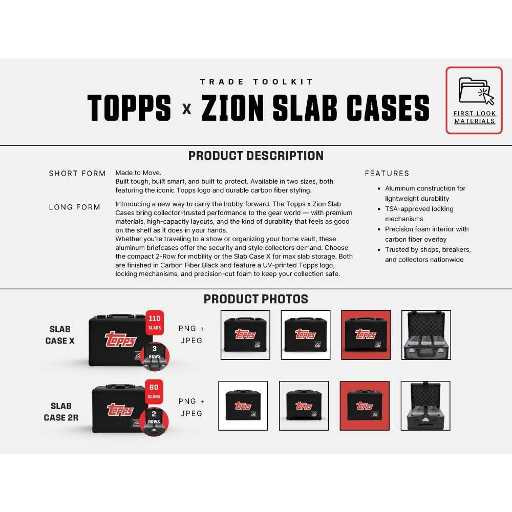 Zion x Topps Slab Case 2R 2-Row (60 Slabs)