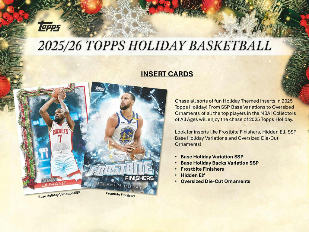 2025-26 Topps Holiday Basketball Mega 20-Box Case (10/30)