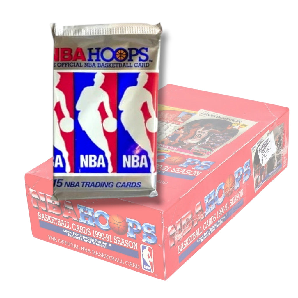 1990-91 NBA Hoops Series 2 Basketball 36-Pack Wax Box (Factory Sealed)