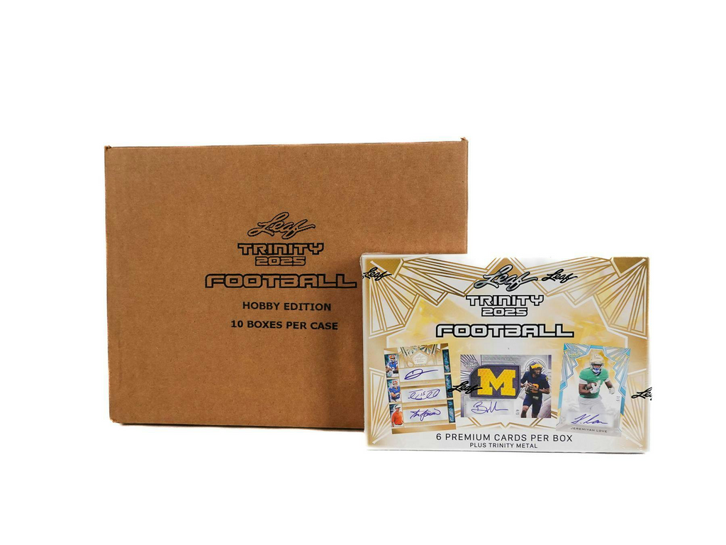 2025 Leaf Trinity Football Hobby 10-Box Case (12/5)