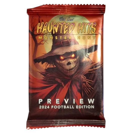 2025 Wild Card Haunted Hits Football National Exclusive Monster Hunt Pack
