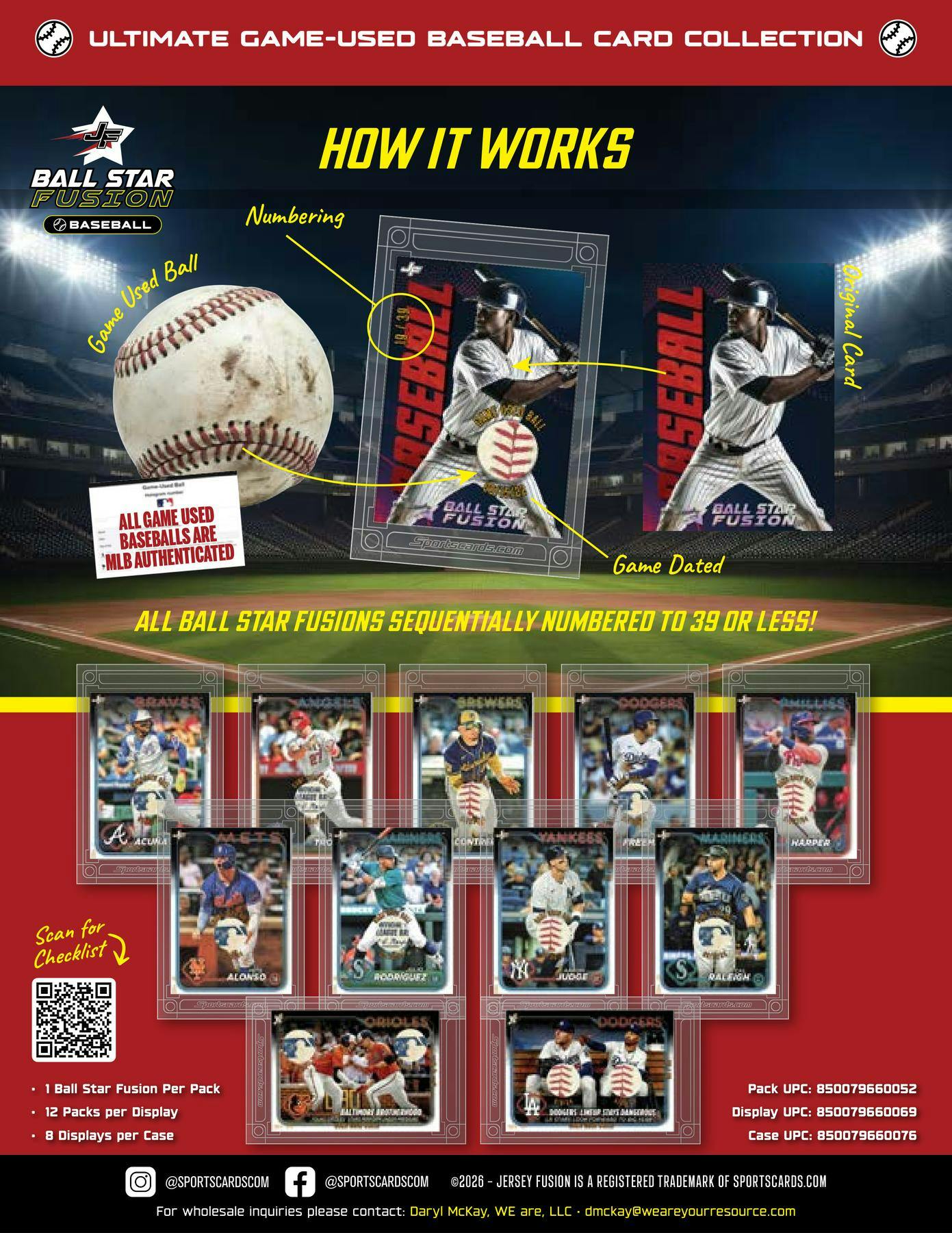2026 Jersey Fusion Ball Star Baseball 5-Pack Hobby Box