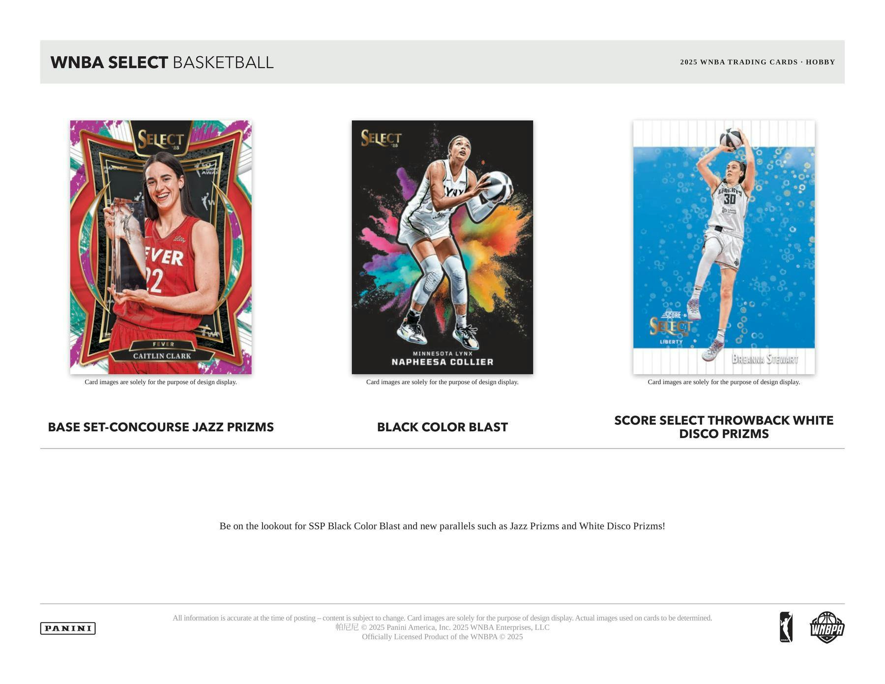 2025 Panini Select WNBA Basketball Hobby Box