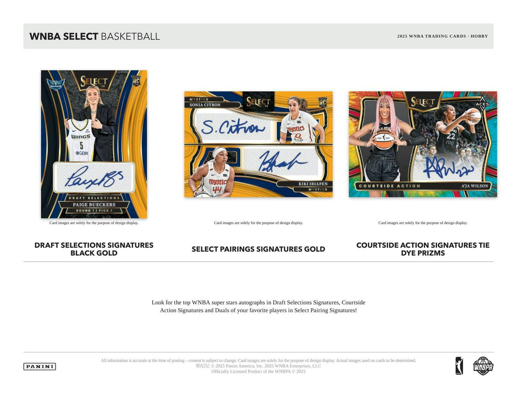 2025 Panini Select WNBA Basketball Hobby Box