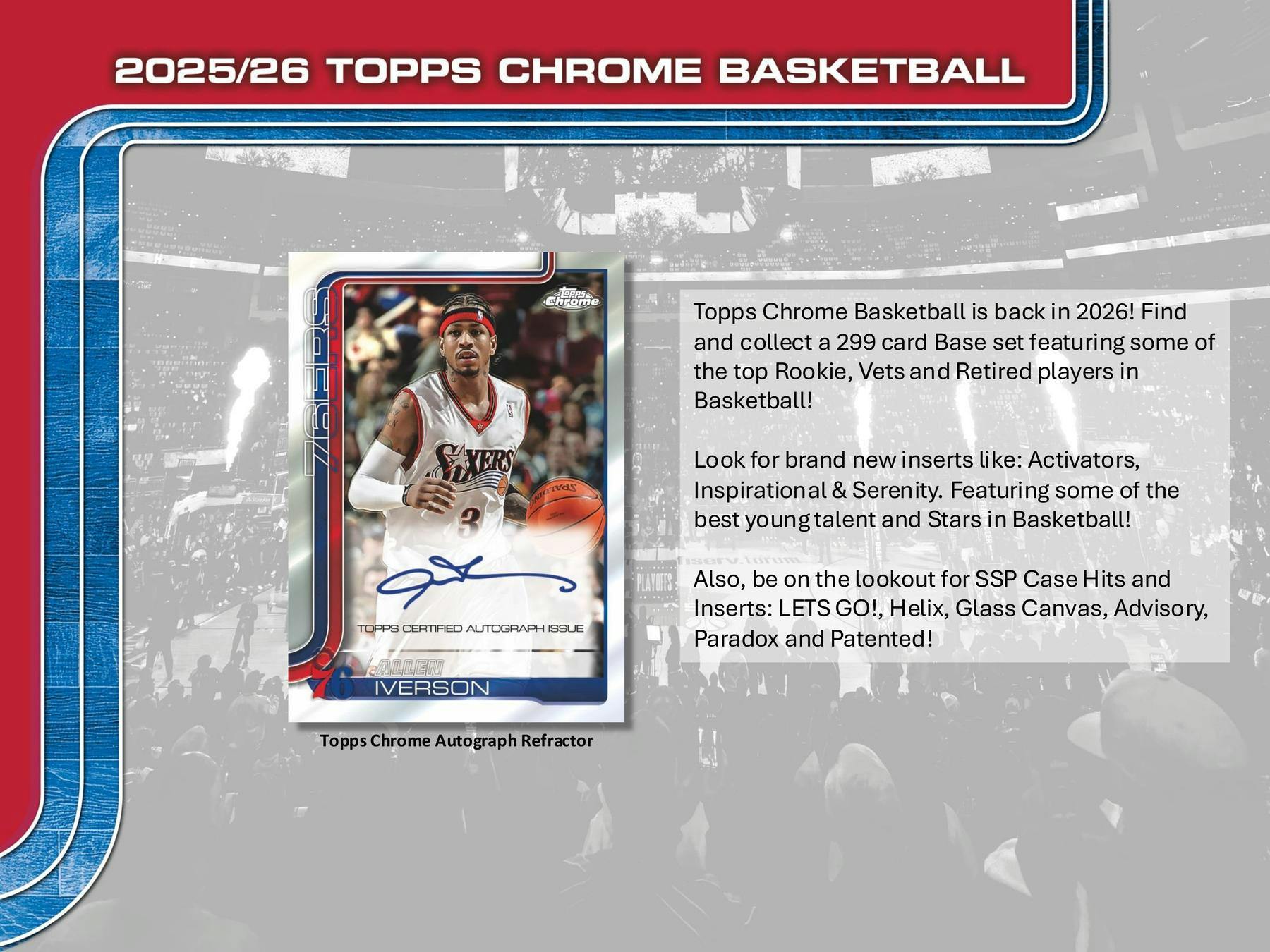 2025-26 Topps Chrome Basketball Mega 20-Box Case (12/18)